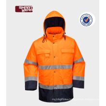 clothing for road safety manufacturers uniform 300D oxford reflective safety jacket
